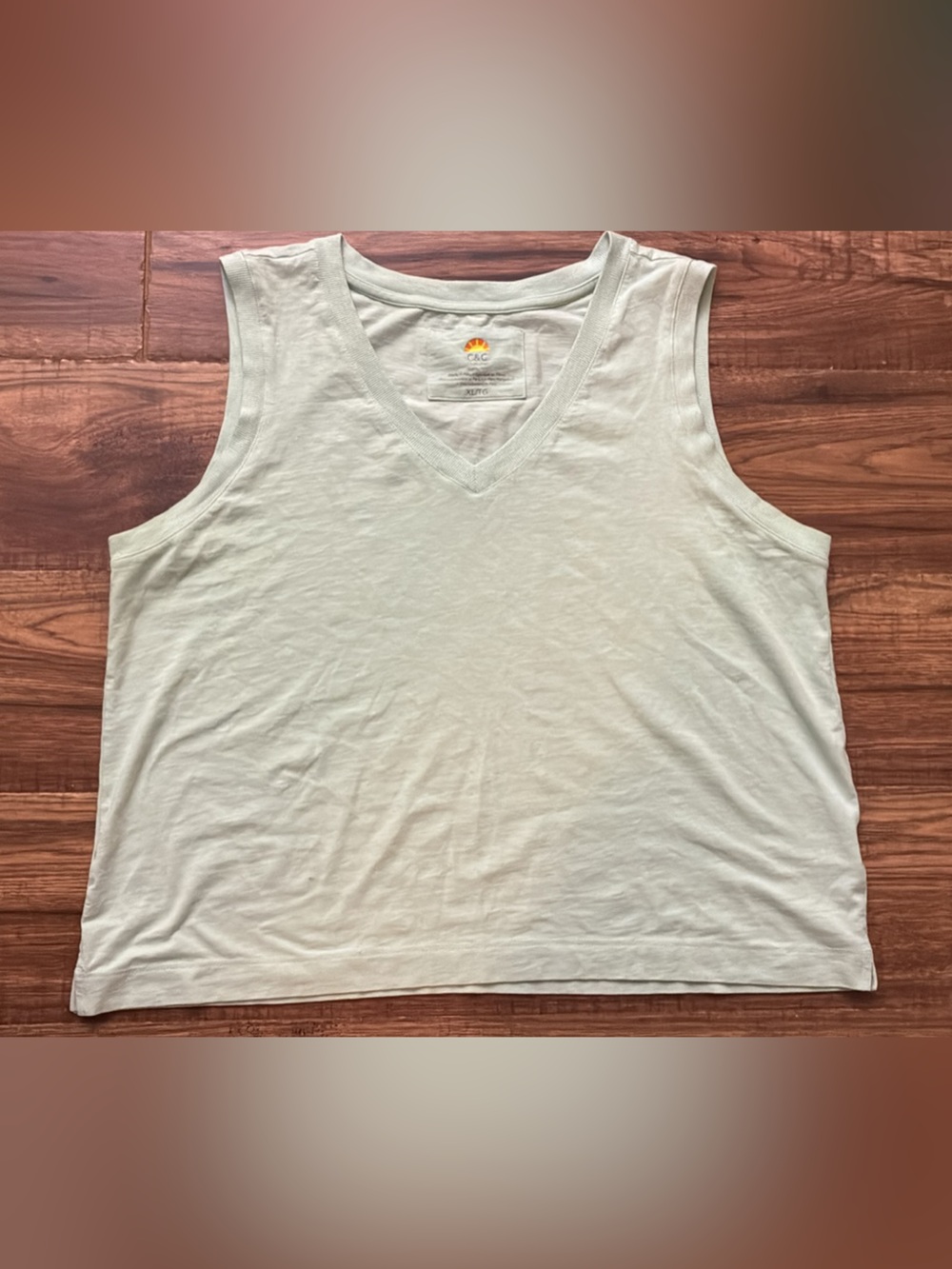 C&C California Mint Green V-Neck Tank Top